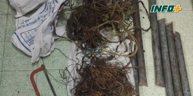 Tres aprehendidos en Timbúes por robo de caños e hilo de cobre