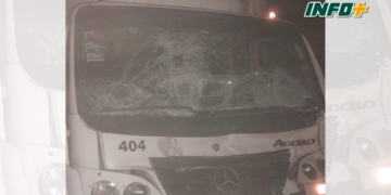 Un camión chocó a otro por alcance en Barrancas: un hombre herido