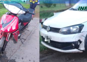 Una mujer de Barrancas sufrió un accidente en Coronda