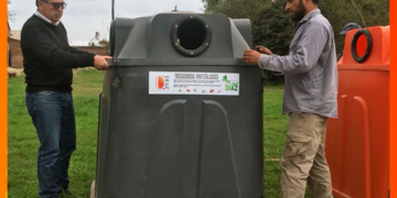 «EcoDíaz» inició una campaña de separación de residuos con nuevos contenedores
