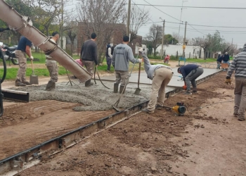 Centeno tendrá seis cuadras más de pavimento de hormigón