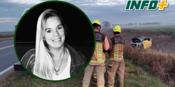 Oliveros de luto por la trágica muerte de Gabriela en la Ruta 91