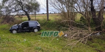 Dos mujeres de Gaboto heridas tras despistar y chocar contra un árbol