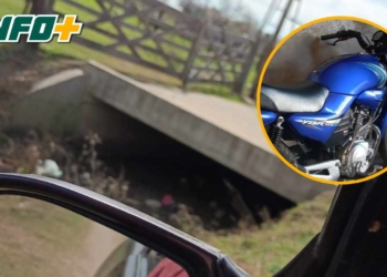 Serodino: hallaron dentro de una alcantarilla la moto robada