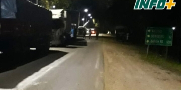 Noche agitada en Villa La Ribera: corte de ruta y golpes entre camioneros