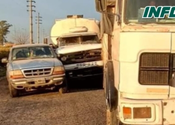 Timbúes: dos camiones y una camioneta chocaron camino a los puertos