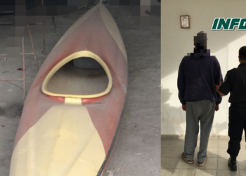 Encontraron un Kayak robado atado en el patio de una casa