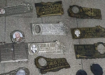 Detuvieron a un joven de Timbúes con placas robadas del cementerio La Piedad