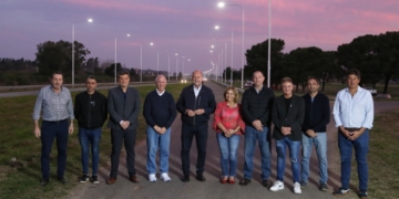 Inauguraron 22 kilómetros de nueva iluminación sobre la autopista