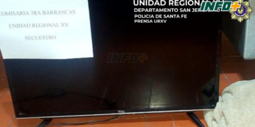 Barrancas: recuperaron un televisor que había sido robado a una mujer