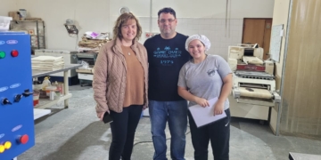 Guadalupe Lanatti recorrió empresas totorenses: «Valorar a quienes generan trabajo»