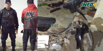 Robó una moto en Correa e intentó atacar a la víctima con una cuchilla