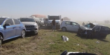 Una mujer de Correa sufrió heridas graves tras el choque en cadena