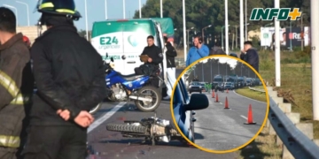 Un motociclista murió al caer en autopista y ser atropellado por un camión