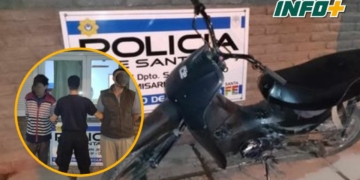Recuperaron en Díaz una moto robada en Totoras: dos detenidos