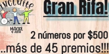 INCLUITE Maciel y zona lanzó una gran rifa con más de 45 premios
