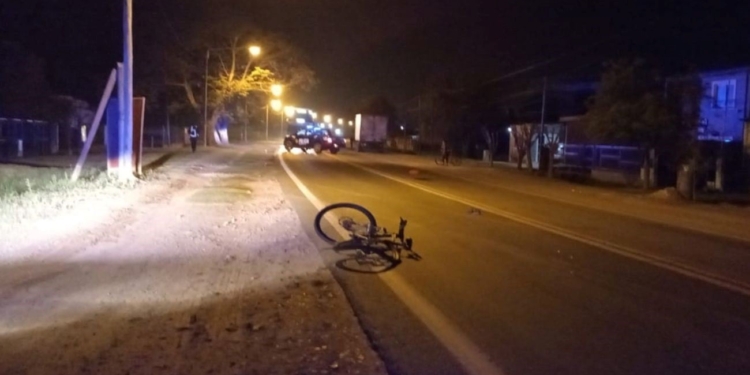 Una mujer en bicicleta murió tras accidentarse contra un camión en Ruta 11