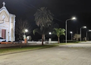 Carrizales inauguró 13 cuadras de luces led: colocaron 52 nuevas lámparas