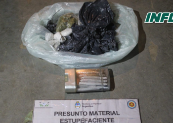 Dos pasajeros detenidos con marihuana y cocaína en Ruta 34