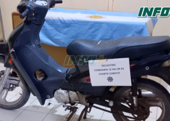 Un joven de Gaboto circulaba en una moto robada y se le formó causa por encubrimiento