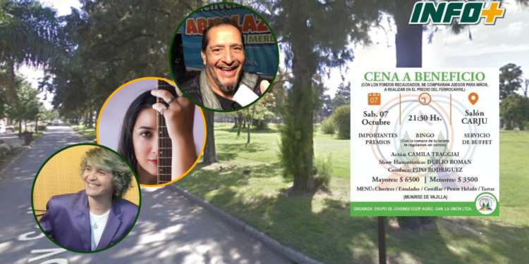 Cena, humor y música: llega el evento benéfico organizado por la Cooperativa «La Unión» 