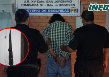 Un hombre de 74 años amenazó a su pareja con una cuchilla en Bernardo de Irigoyen