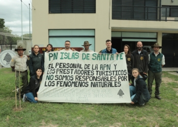 Caso Lolen: movilización de guardaparques de Gaboto y el país en apoyo a trabajadores 