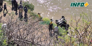 Hallaron el auto que cayó al río en San Lorenzo pero aún buscan a un hombre