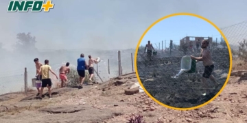 Una familia de San Genaro ayudó a apagar un incendio forestal en Córdoba