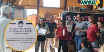 La Biblioteca de Oliveros cumplió 25 años y recibió un reconocimiento del Senado