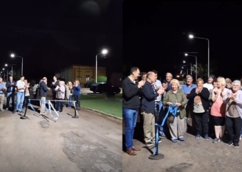 Carrizales inauguró 7 nuevas cuadras con iluminación led