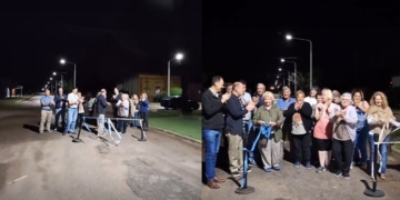 Carrizales inauguró 7 nuevas cuadras con iluminación led