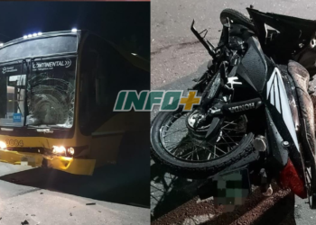 Dos jóvenes murieron tras chocar en moto contra un colectivo en Ruta 11