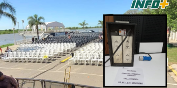 Vendió pochoclos en la Fiesta de la Frutilla e intentó irse con elementos robados en su carro