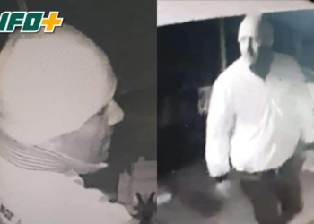 Barrancas: barreteó la puerta de un supermercado, robó y quedó filmado