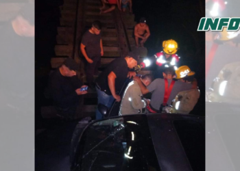 Cruzó frente al tren y fue arrastrado por más de 100 metros