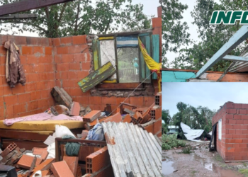 Larguia: temporal voló varios techos y una mujer sufrió la amputación de un dedo