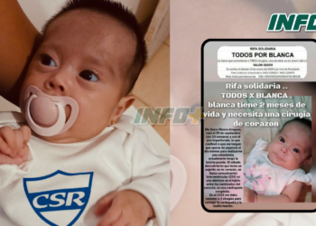 Rifa solidaria por una bebé de San Genaro que deben operar del corazón