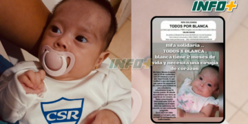 Rifa solidaria por una bebé de San Genaro que deben operar del corazón