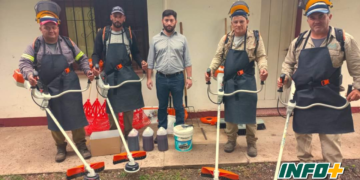 Ruiz entregó equipamiento para la limpieza de Gaboto: «Necesitamos la colaboración de todos»