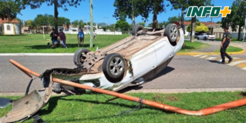 Impactante vuelco en Timbúes con una mujer herida