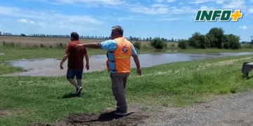 Brindaron asistencia en Centeno por la emergencia hídrica