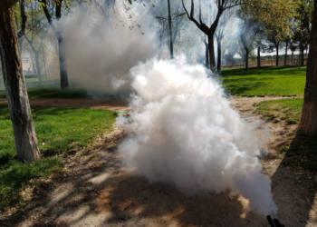 Comenzó la fumigación por la invasión de mosquitos en Pueblo Andino