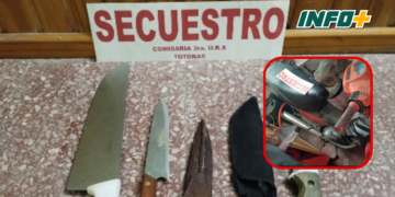 Robaron cuchillas y una moto de un comercio en Totoras