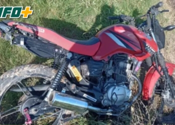 Hallaron abandonada en un zanjón la moto robada en Monje