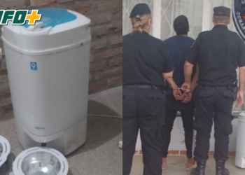 Detuvieron a un sanlorencino en San Genaro por robar un termo y un secarropas