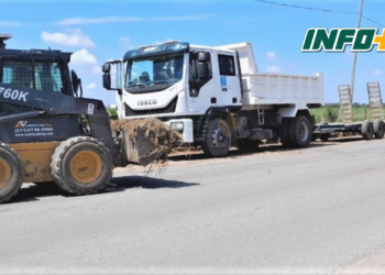 Vialidad continúa con los trabajos sobre Ruta 11 en Timbúes 