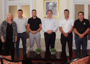 Diana, Calvet y Busso se reunieron con el Ministro de Seguridad para gestionar recursos