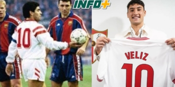 Véliz llegó al Sevilla y vestirá la 10 que usó Maradona: «Vengo a aportar goles»