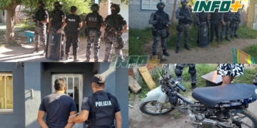 Allanamientos en Maciel y Monje: detuvieron a un joven por amenazar a una familiar
